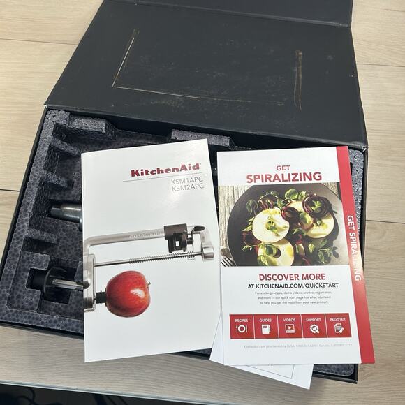 KitchenAid SPIRALIZER, PEEL, CORE & SLICE Attachments 5 Blades KSM1APC KSM2PC - Picture 7 of 7